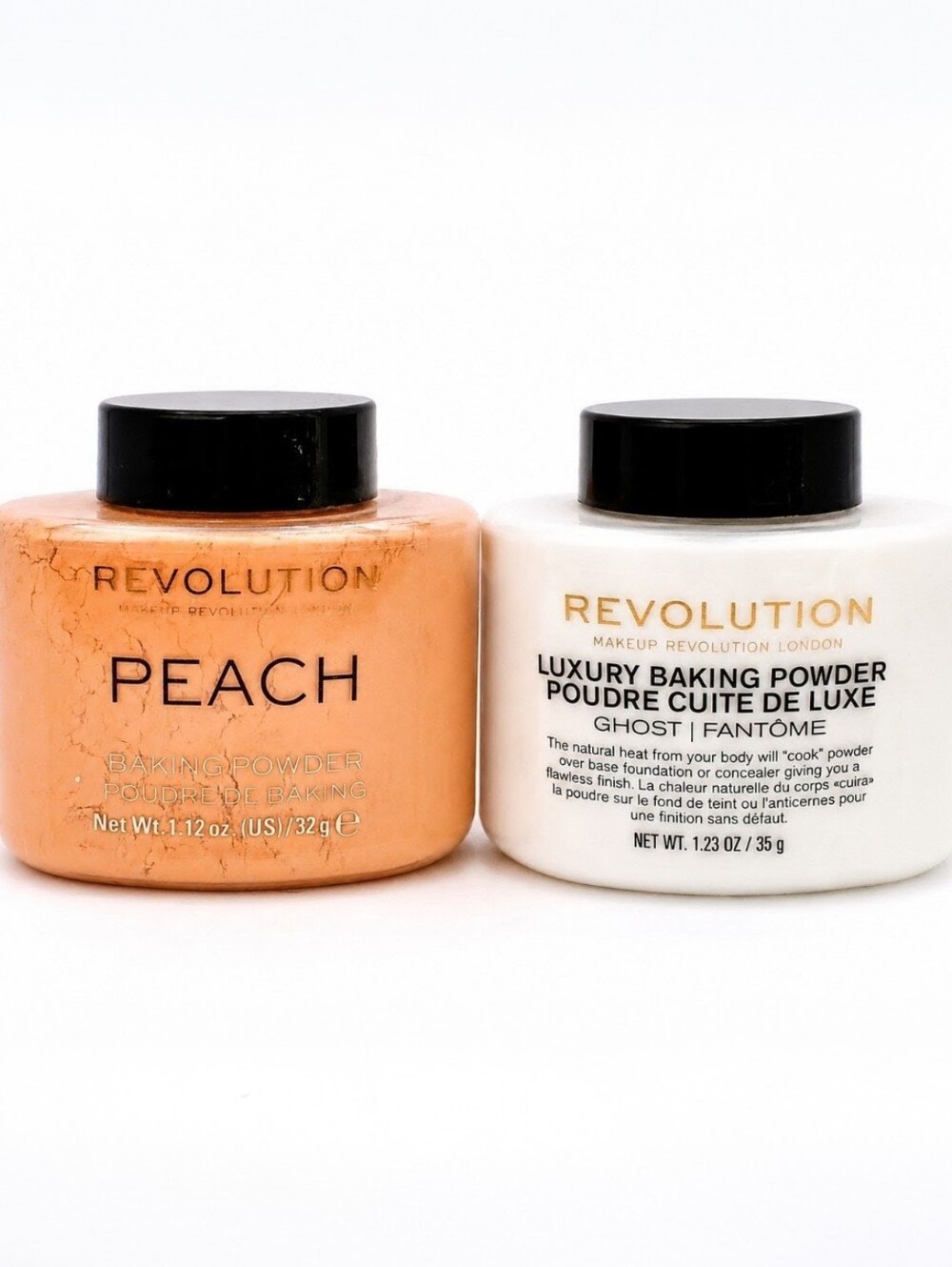 Makeup Revolution Luxury Baking Powder Bundle Peach + Ghost NWT